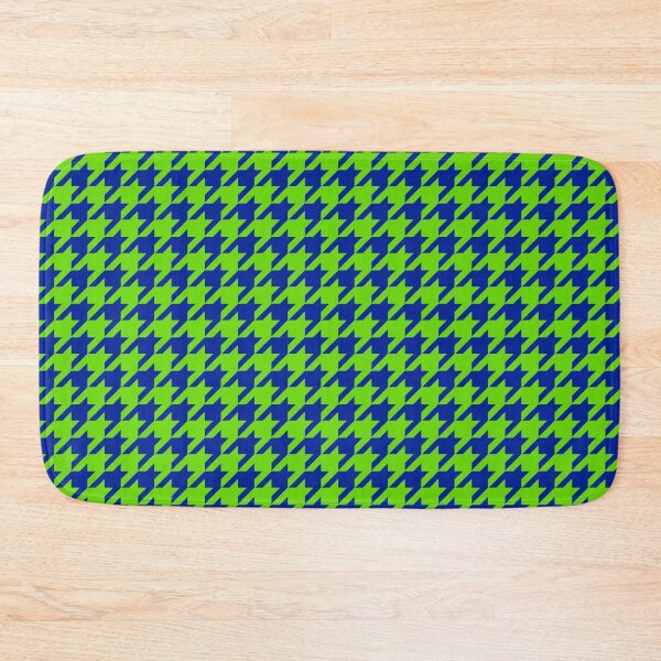 Item preview, Green Blue Houndstooth Check Pattern Design  designed and sold by PatternTitan.