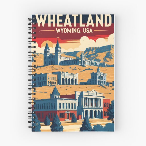 Item preview, Wheatland Wyoming 1950s USA Vintage Travel Tourism designed and sold by TravelersGems.