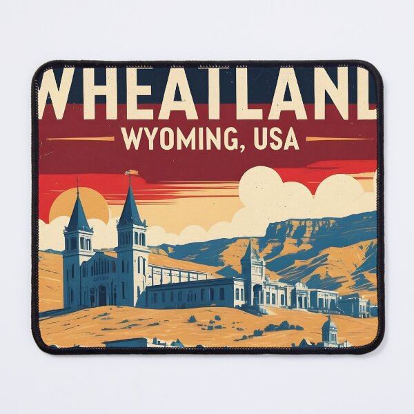 Item preview, Wheatland Wyoming 1950s USA Vintage Travel Tourism designed and sold by TravelersGems.