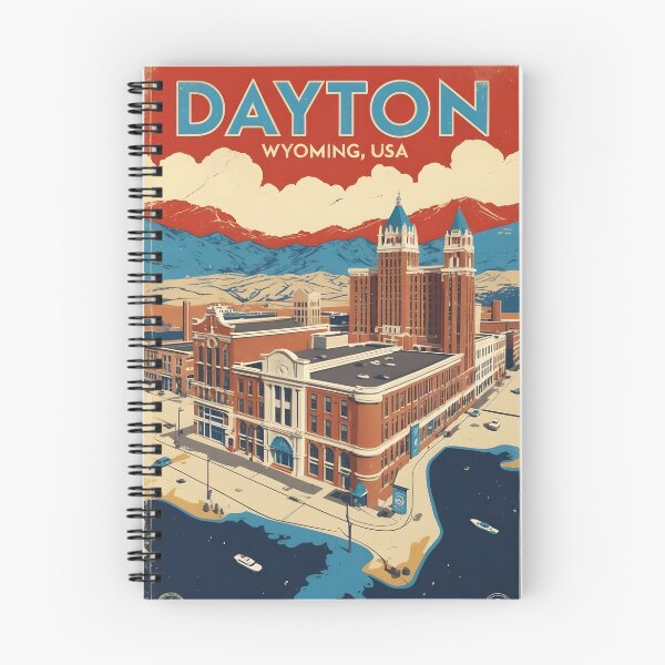 Item preview, Dayton Wyoming 1950s USA Vintage Travel Tourism designed and sold by TravelersGems.