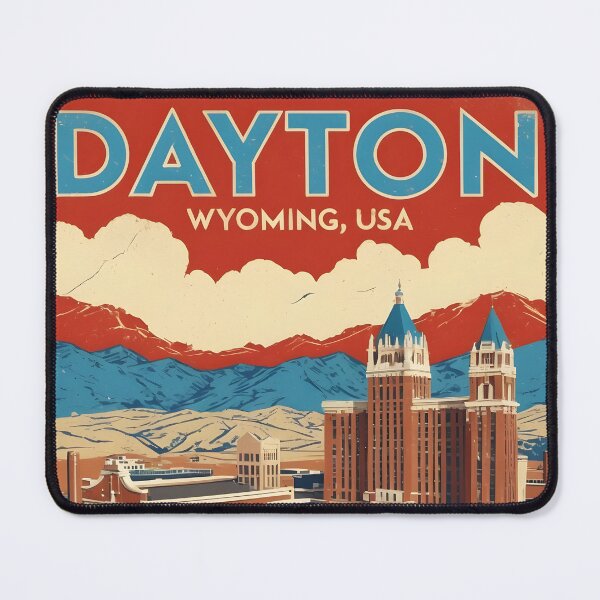 Item preview, Dayton Wyoming 1950s USA Vintage Travel Tourism designed and sold by TravelersGems.