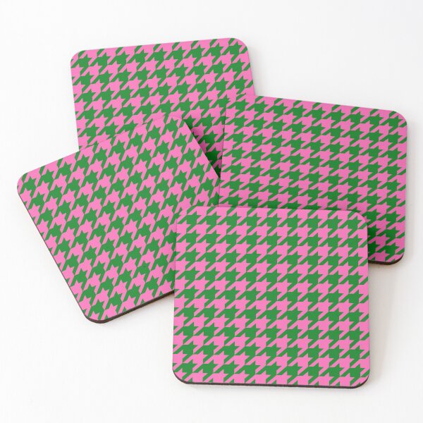Item preview, Pink Green Houndstooth Check Pattern Design  designed and sold by PatternTitan.