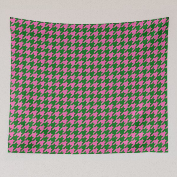Item preview, Pink Green Houndstooth Check Pattern Design  designed and sold by PatternTitan.