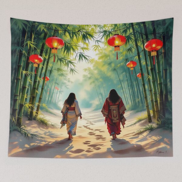 Item preview, Between bamboo and lantern light – a quiet path through culture, light and barefoot tradition designed and sold by FotoworldEdel.