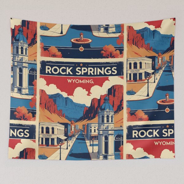 Item preview, Rock Springs Wyoming 1950s USA Vintage Travel Tourism designed and sold by TravelersGems.