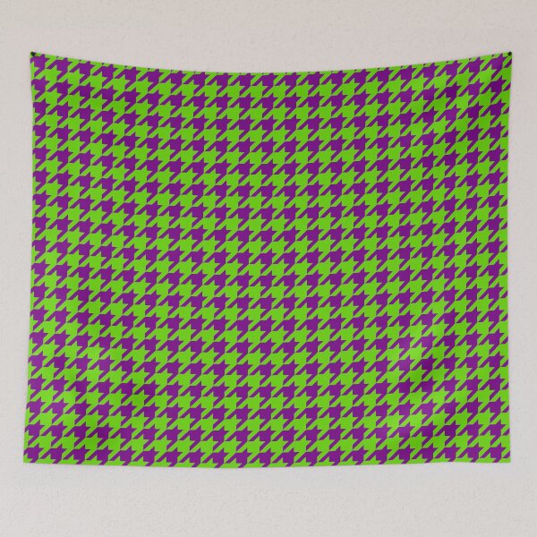 Item preview, Purple Green Houndstooth Check Pattern Design  designed and sold by PatternTitan.