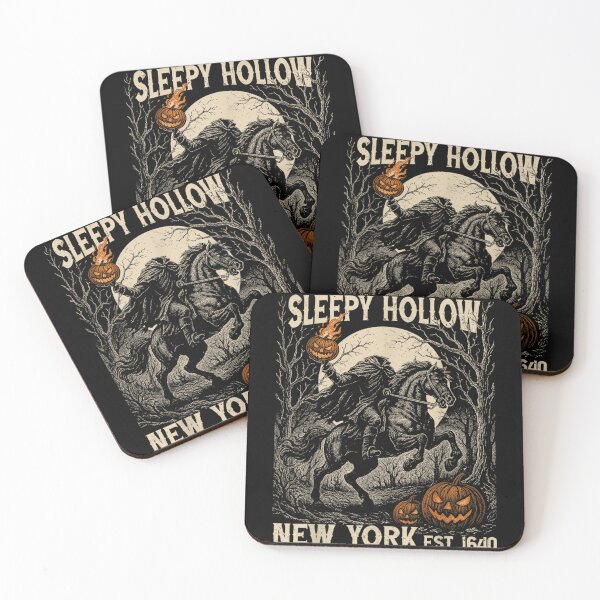 Item preview, Sleepy Hollow Headless Horseman Pumpkin Est. 1640 Vintage Art designed and sold by DaphoLatara.
