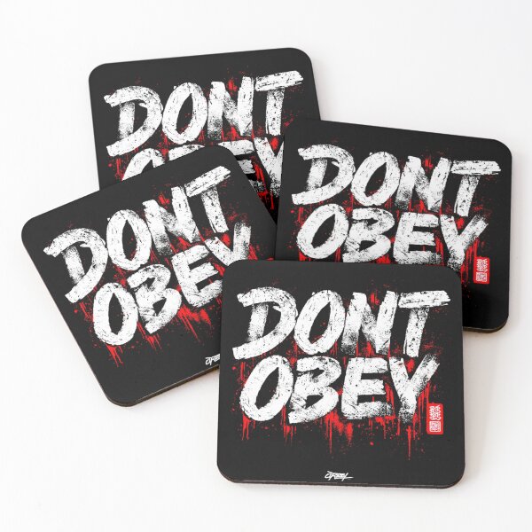 Item preview, DON’T OBEY – Bold Rebel Street Protest Art designed and sold by Tommy's Arts.