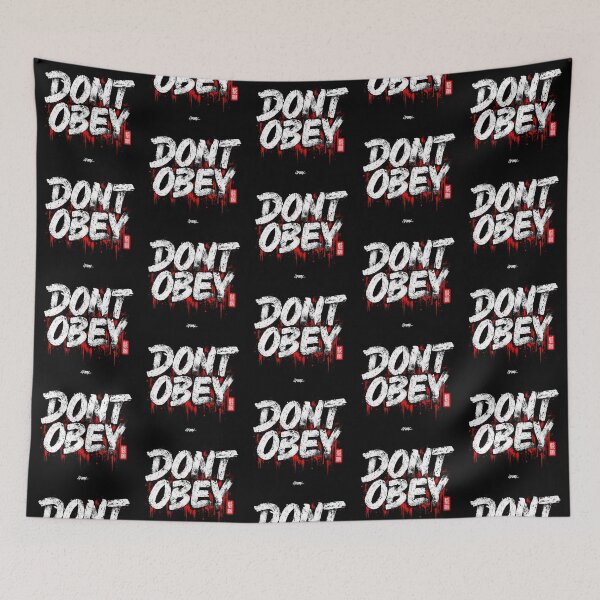 Item preview, DON’T OBEY – Bold Rebel Street Protest Art designed and sold by Tommy's Arts.