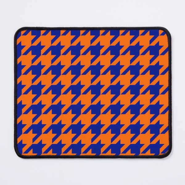 Item preview, Orange Blue Houndstooth Check Pattern Design  designed and sold by PatternTitan.