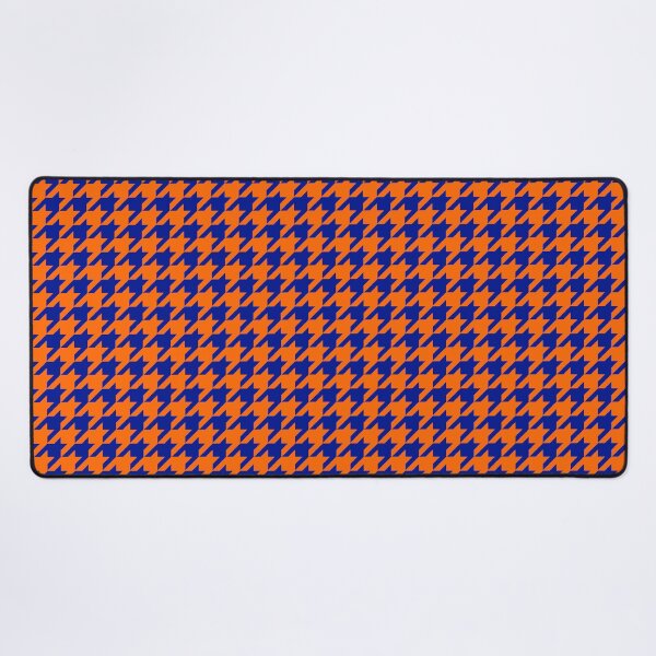 Item preview, Orange Blue Houndstooth Check Pattern Design designed and sold by PatternTitan.