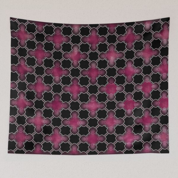 Item preview, Burgundy and Black Cross Pattern designed and sold by The Tinker Man's Daughter.