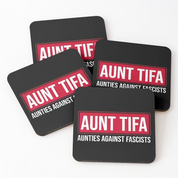 Item preview, Political Activism Funny Meme Aunt Tifa Aunties Against Fascists  designed and sold by DaphoLatara.