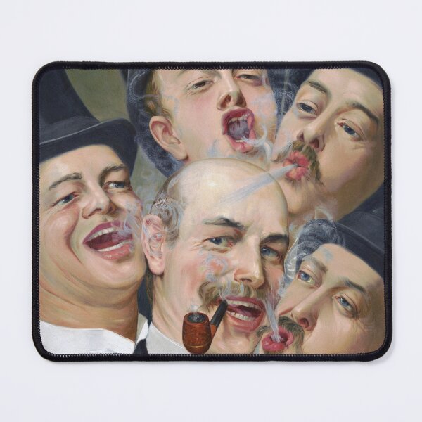 Item preview, The Jolly Smoking Men Chromolithograph designed and sold by mamiespaw.