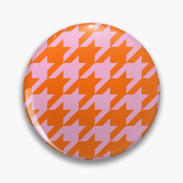 Item preview, Orange Pink Houndstooth Check Pattern Design  designed and sold by PatternTitan.