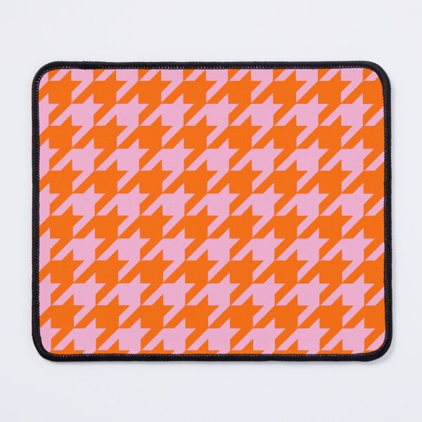 Item preview, Orange Pink Houndstooth Check Pattern Design designed and sold by PatternTitan.