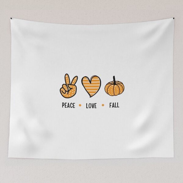 Item preview, Peace, Love, Fall – Cute Autumn Vibes Design designed and sold by Toph & Mea Shop.