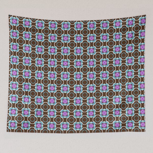 Item preview, sixties fashion pattern decor seamless colorful repeat designed and sold by Abrahamjrnd.