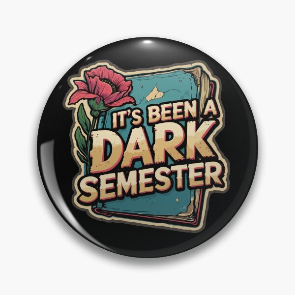 Item preview, It's Been a Dark Semester – Funny Student Sticker | Sarcastic College Humor Quote designed and sold by VirtualPalette.