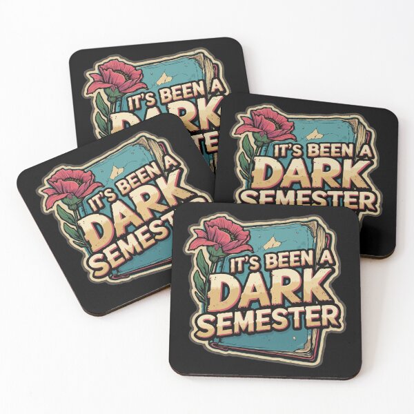 Item preview, It's Been a Dark Semester – Funny Student Sticker | Sarcastic College Humor Quote designed and sold by VirtualPalette.