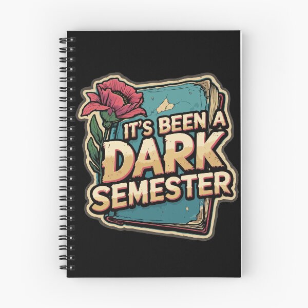 Item preview, It's Been a Dark Semester – Funny Student Sticker | Sarcastic College Humor Quote designed and sold by VirtualPalette.
