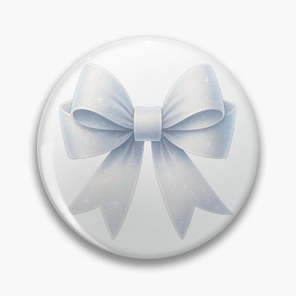 Item preview, White Glittery Bow with Sparkle Effects designed and sold by ArtfulWeave.