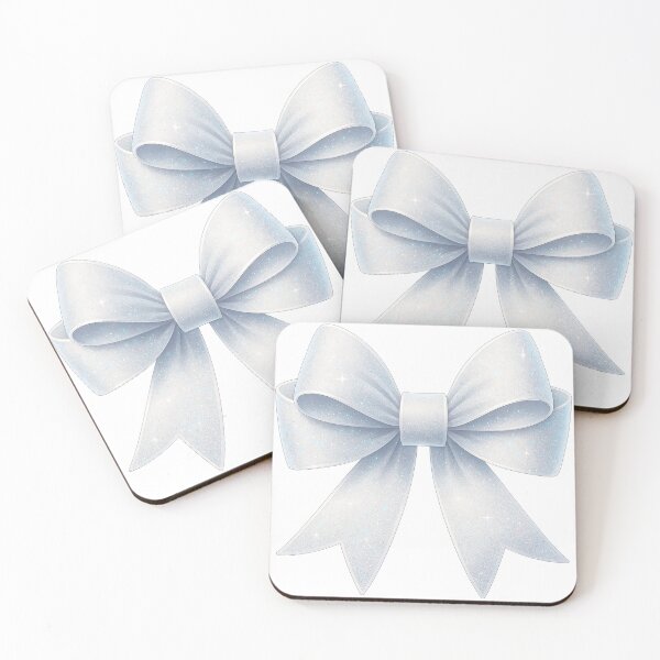 Item preview, White Glittery Bow with Sparkle Effects designed and sold by ArtfulWeave.