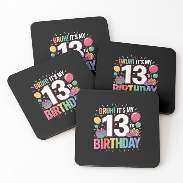 Item preview, Bruh It's My 13th Birthday 13 Happy Birthday Boys or Girls  designed and sold by KonstanKoraner.
