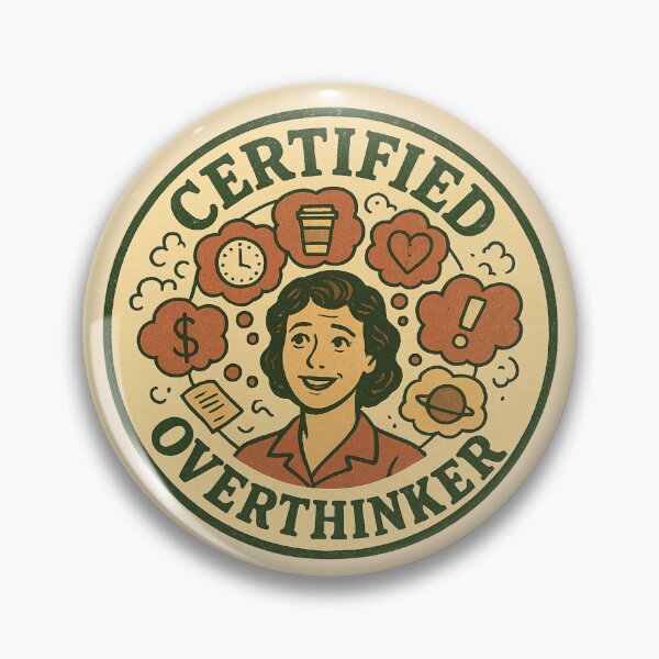 Item preview, Certified Overthinker designed and sold by DesignShopAD.
