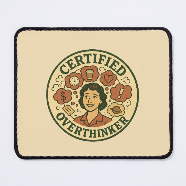 Item preview, Certified Overthinker designed and sold by DesignShopAD.