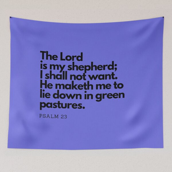 Item preview, Bible Quotes: The Lord is my shepherd Inspirational Quotes, Daily Quotes  designed and sold by Animals, Nature & Landscapes.