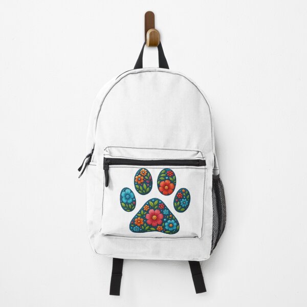 Item preview, Floral Paw Print Design with Colorful Flowers designed and sold by ArtfulWeave.