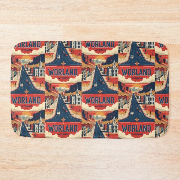 Item preview, Worland Wyoming 1950s USA Vintage Travel Tourism designed and sold by TravelersGems.