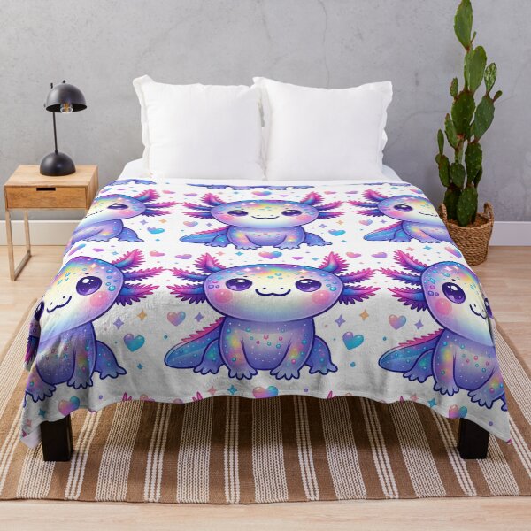 Item preview, Kawaii Axolotl with Galaxy Colors and Sparkles designed and sold by ArtfulWeave.