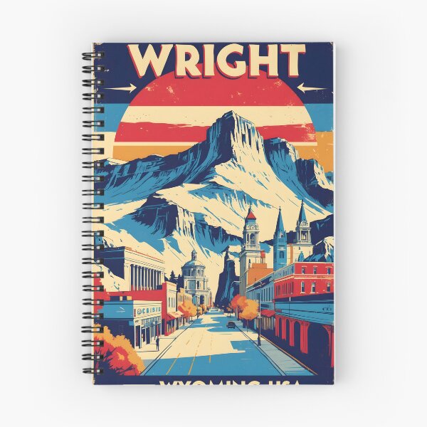 Item preview, Wright Wyoming 1950s USA Vintage Travel Tourism designed and sold by TravelersGems.