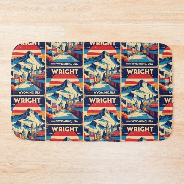 Item preview, Wright Wyoming 1950s USA Vintage Travel Tourism designed and sold by TravelersGems.