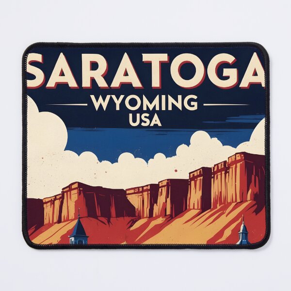 Item preview, Saratoga Wyoming 1950s USA Vintage Travel Tourism designed and sold by TravelersGems.