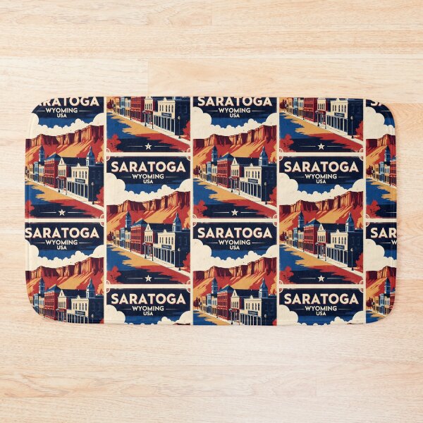 Item preview, Saratoga Wyoming 1950s USA Vintage Travel Tourism designed and sold by TravelersGems.