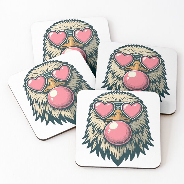 Item preview, Cool Eagle with Heart Glasses and Bubblegum designed and sold by ArtfulWeave.
