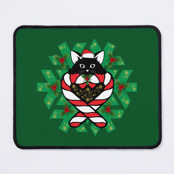 Item preview, Cute Xmas black cat designed and sold by Rbnano.