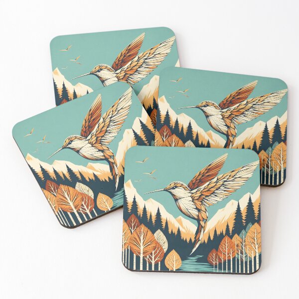 Item preview, Birchbark Hummingbird, Ai Generated Art  designed and sold by ACC .
