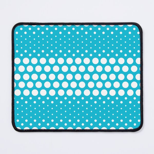 Item preview, Dotwave White Polka Dots on Aqua Blue  designed and sold by POLKAIWERX.