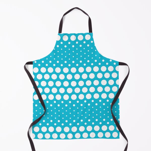 Item preview, Dotwave White Polka Dots on Aqua Blue designed and sold by POLKAIWERX.