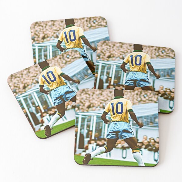Item preview, Badge of Honor. Pele wearing the iconic No.10 for Brazil. designed and sold by NIKI1105.