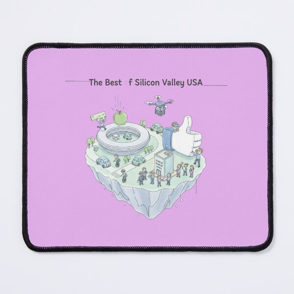 Item preview, The Best of Silicon Valley USA – 3D Funny Sketch , designed and sold by PaintMeWorld.