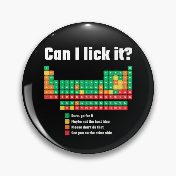 Item preview, Can I Lick It Periodic Table designed and sold by AniArtPL.