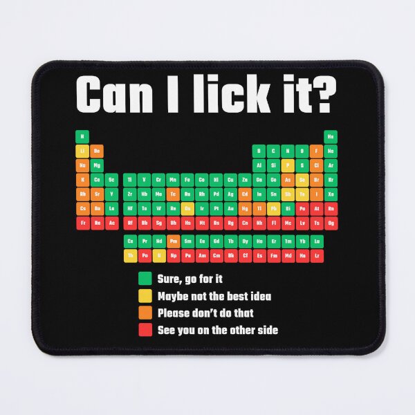 Item preview, Can I Lick It Periodic Table designed and sold by AniArtPL.
