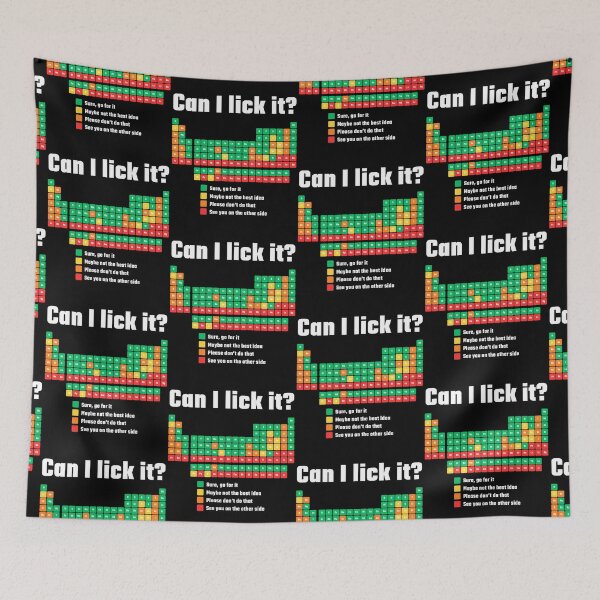Item preview, Can I Lick It Periodic Table designed and sold by AniArtPL.
