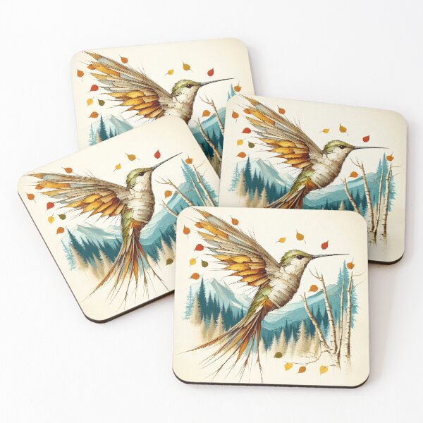 Item preview, Birchbark Hummingbird, Ai Generated Art  designed and sold by ACC .