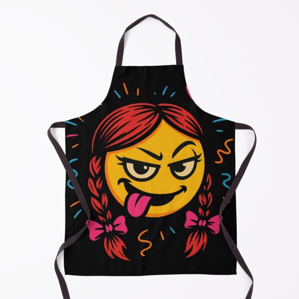 Item preview, Cheeky smiley with red braids designed and sold by Eric Nagel.